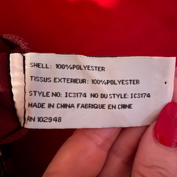 Tulle lace overlay black and red pants size 6 - Picture 7 of 10